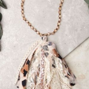 Southren Junkie Leppard Tassel necklace